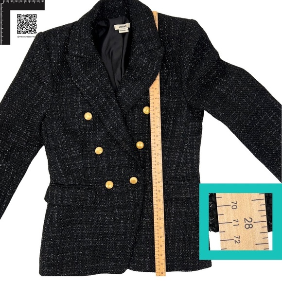 Jason Wu [Medium ~ NWT] Blazer - Black Metallic Tweed - Picture 6 of 14